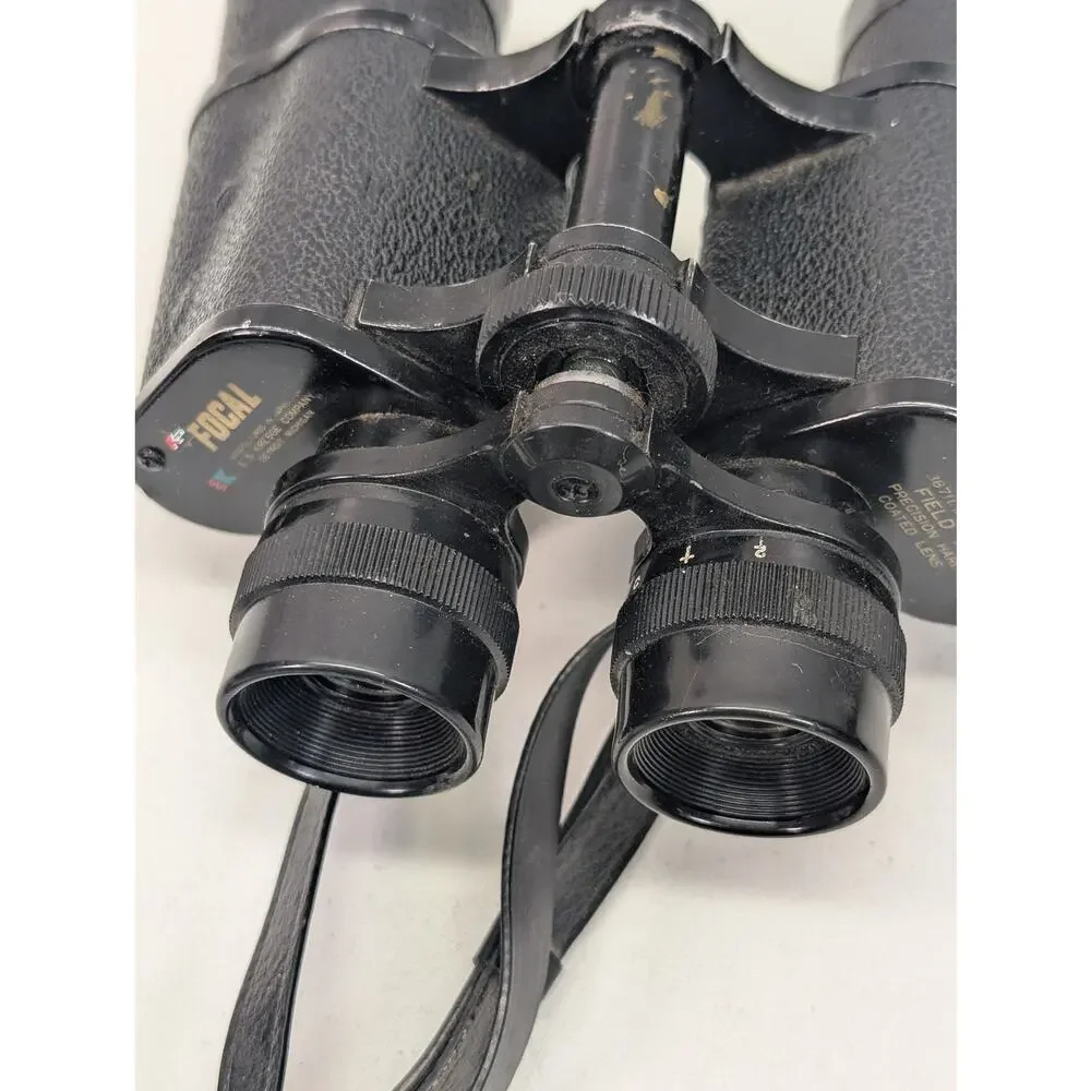 Vintage Focal 7x35 Binoculars Japan Special Coated Field 7° Kresge Detroit Strap